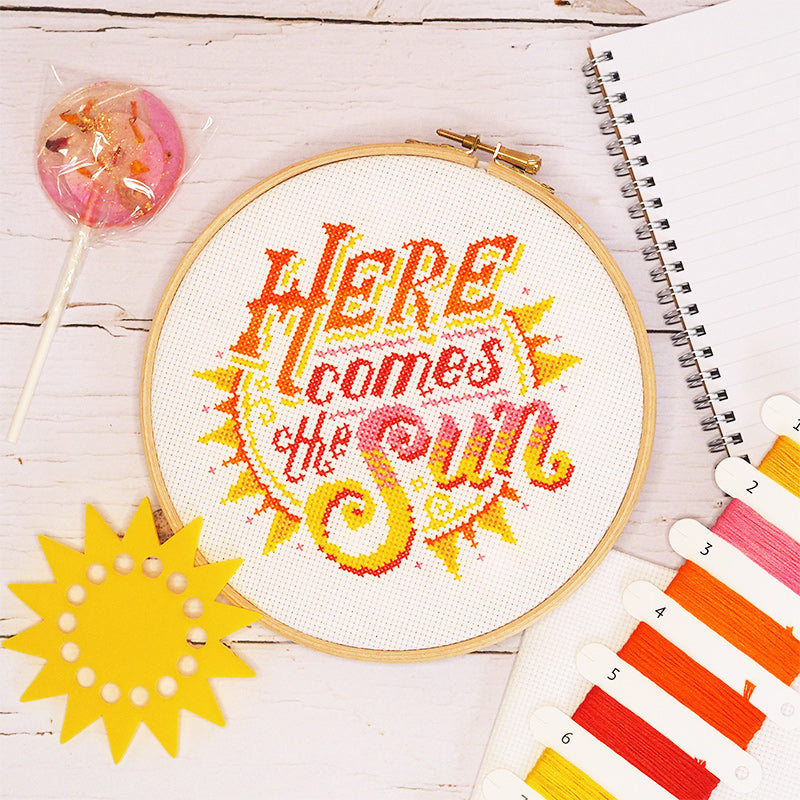 Here Comes the Sun Cross Stitch Kit