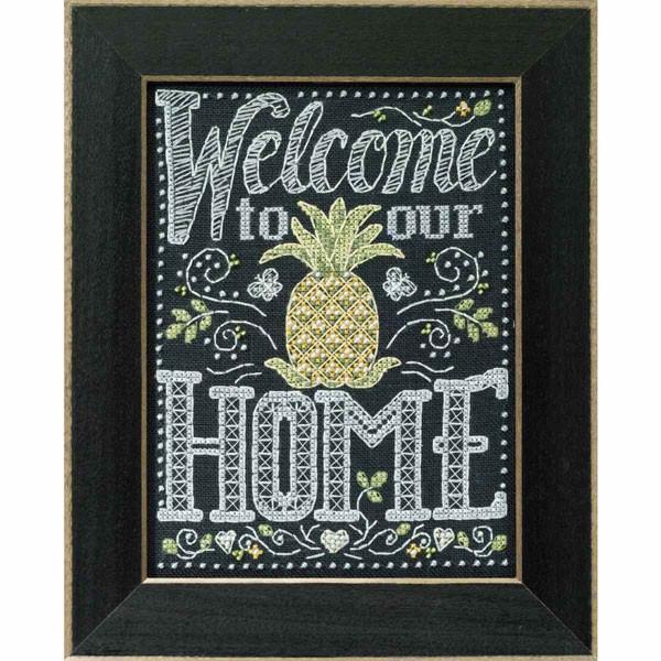 Chalkboard Inspired Cross Stitch Kit - Welcome Home