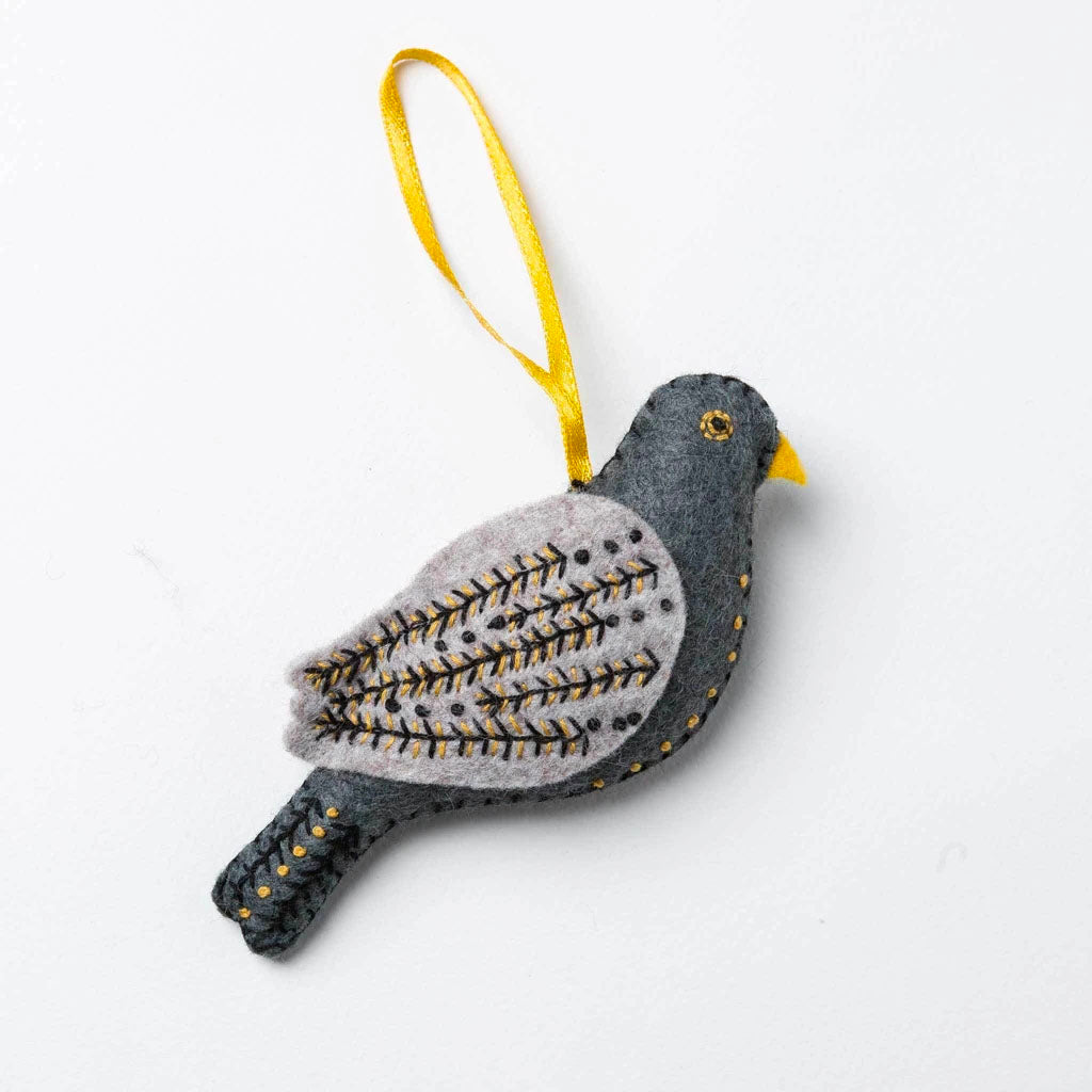 12 Days of Christmas Felt Ornament Kit - Calling Bird