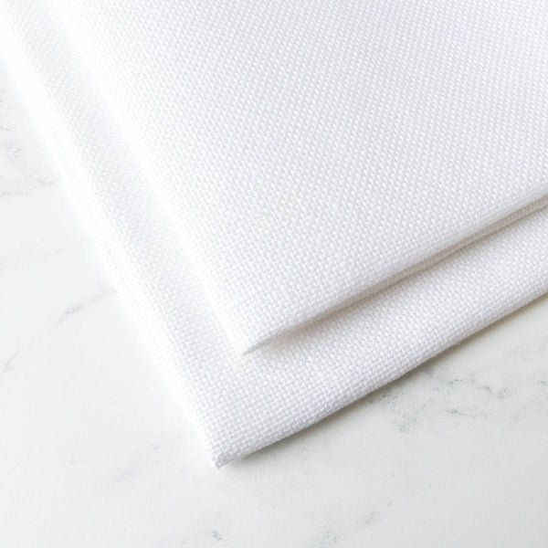20-count Cork Linen Cross Stitch Fabric - White - Stitched Modern