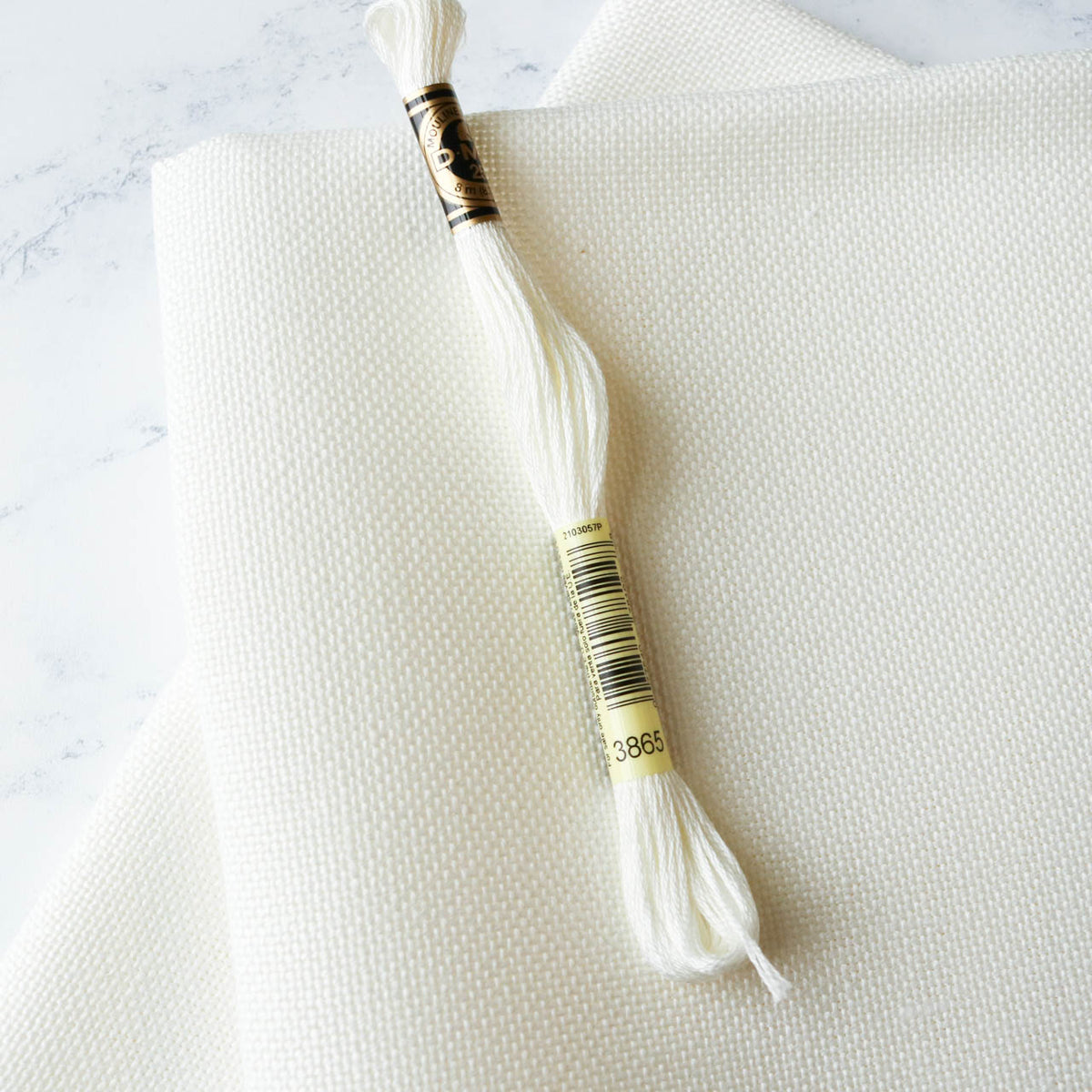 20-count Cork Linen Cross Stitch Fabric - Antique White