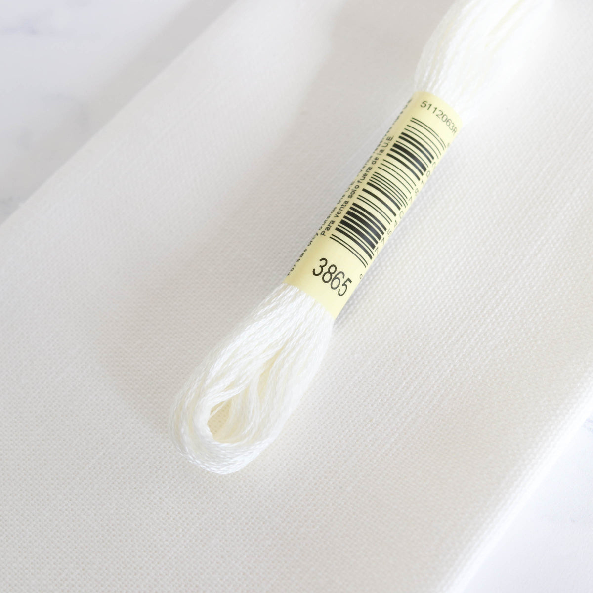 Cotton Hand Embroidery Fabric - White