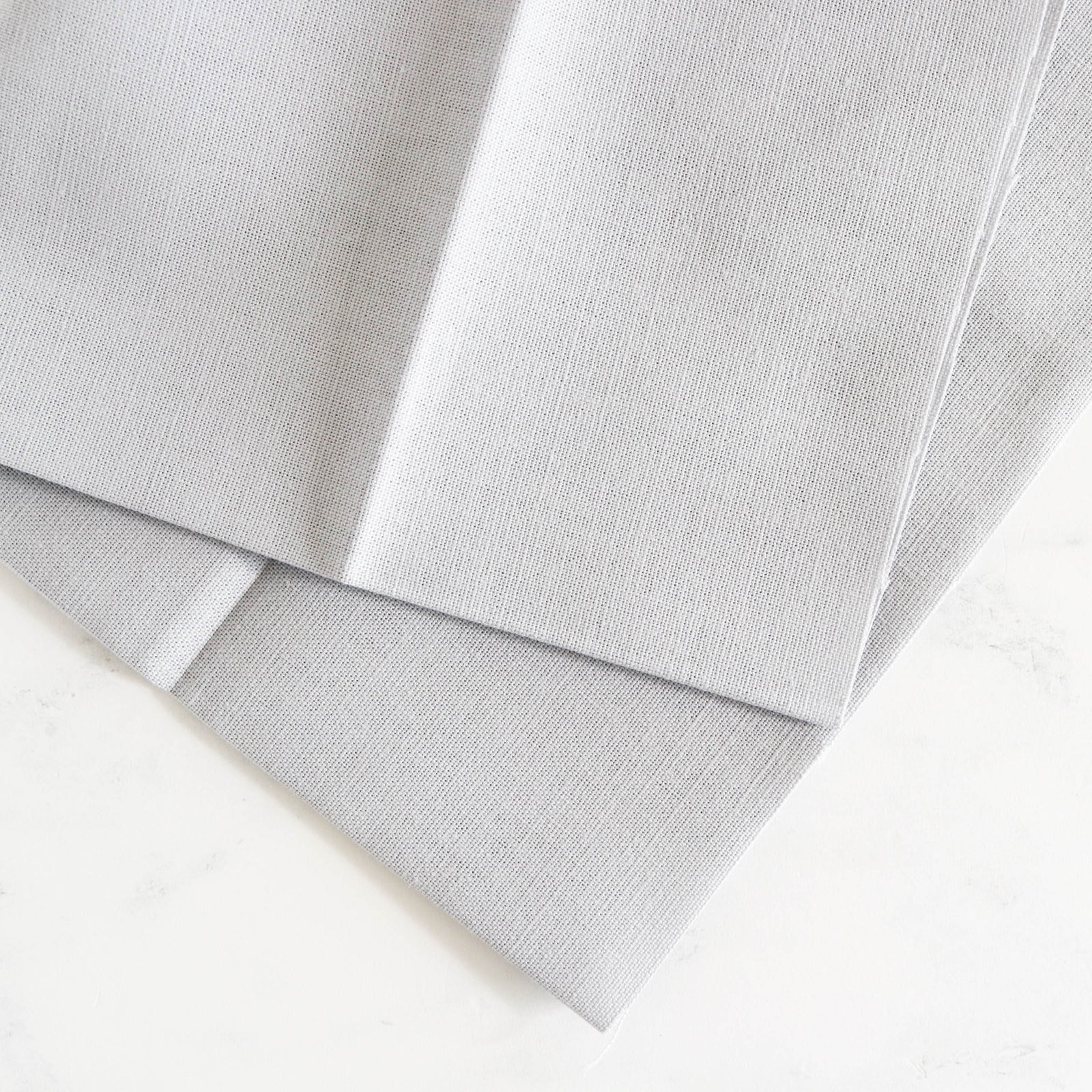 Cotton Hand Embroidery Fabric - Smokey Gray-Stitched Modern