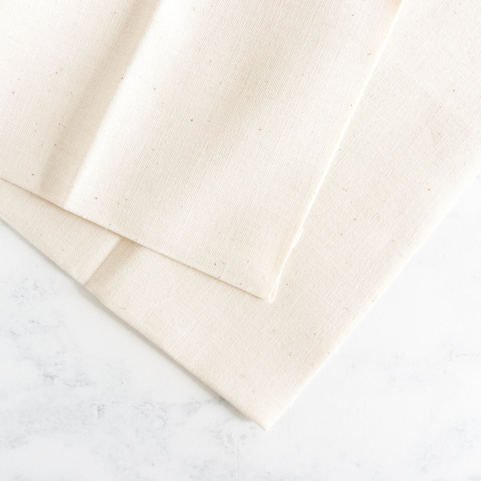 Cotton Hand Embroidery Fabric - Ivory-Stitched Modern