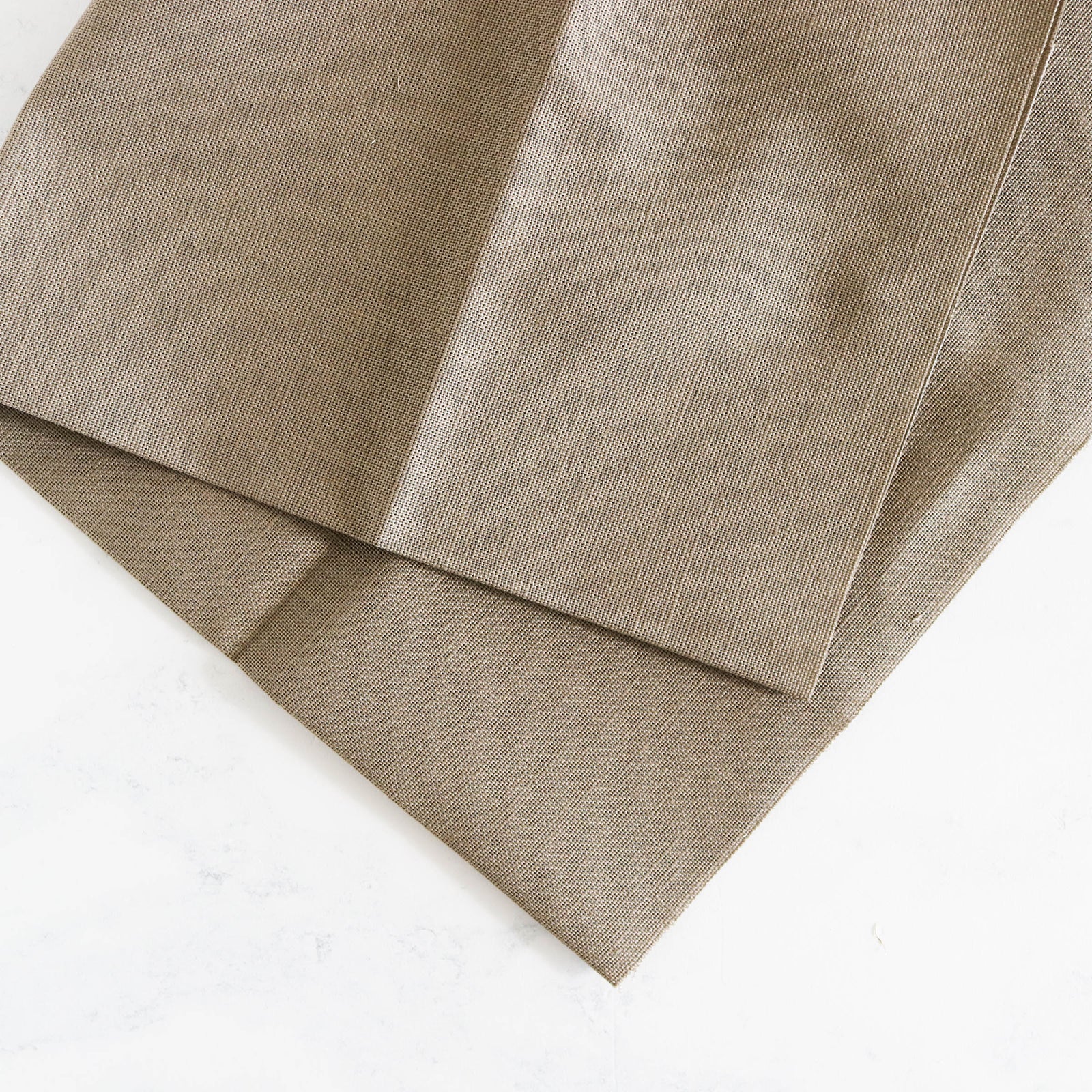 Cotton Hand Embroidery Fabric - Stone Gray-Stitched Modern