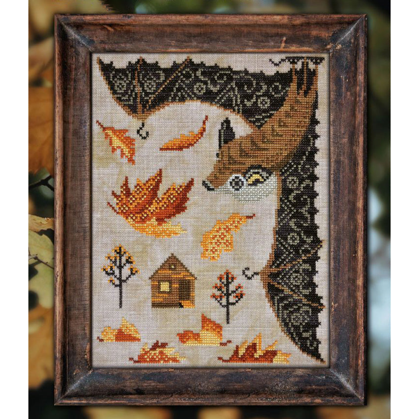 Year in the Woods Cross Stitch Pattern - The Little Brown Bat (#10)
