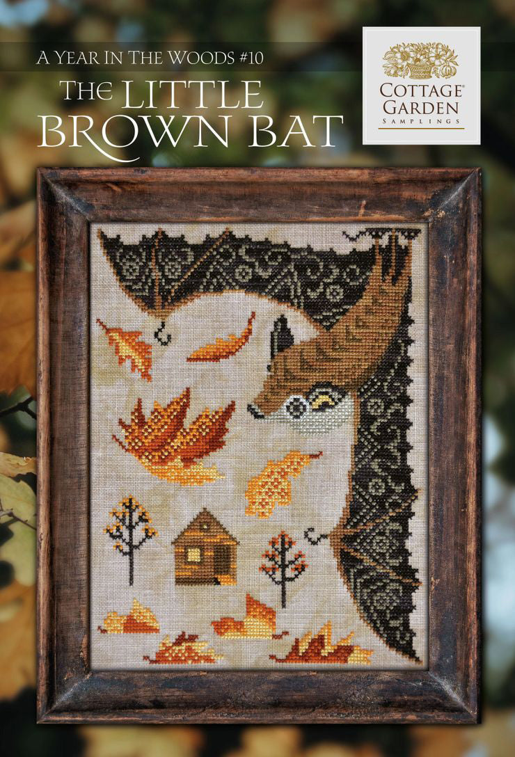 Year in the Woods Cross Stitch Pattern - The Little Brown Bat (#10)