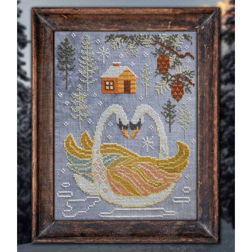 Year in the Woods Cross Stitch Pattern - The Swans (#2)
