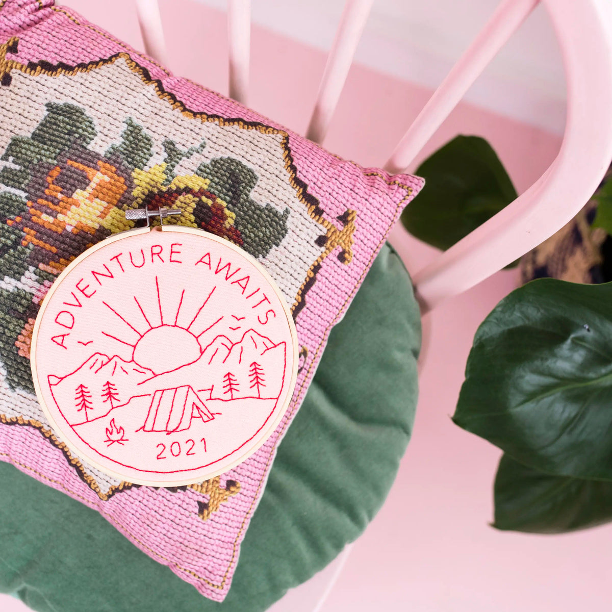 Adventure Awaits Hand Embroidery Kit