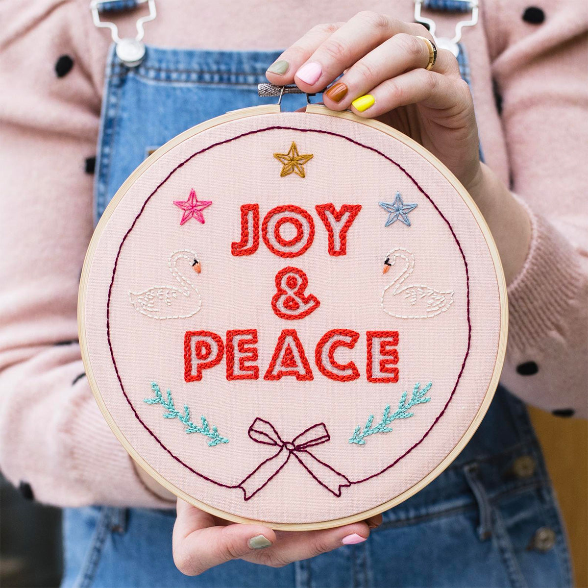 Joy and Peace Hand Embroidery Kit