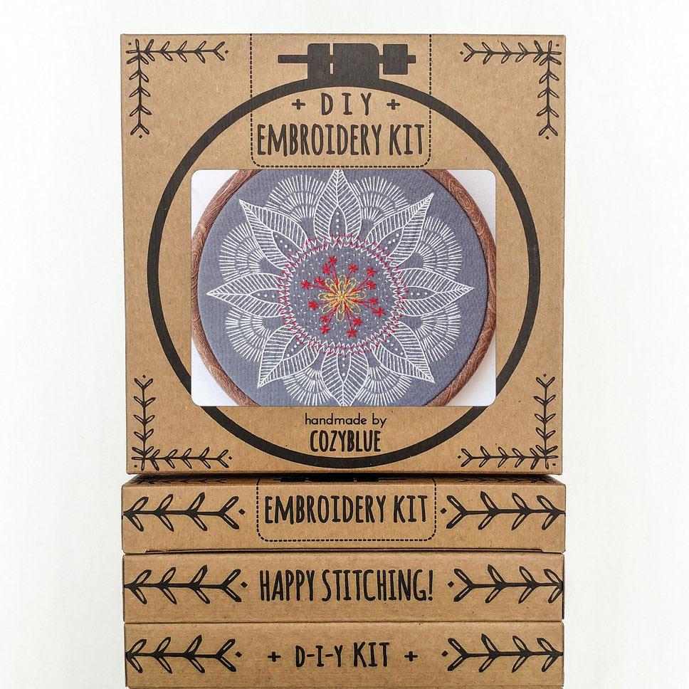 Autumn Mandala Hand Embroidery Kit
