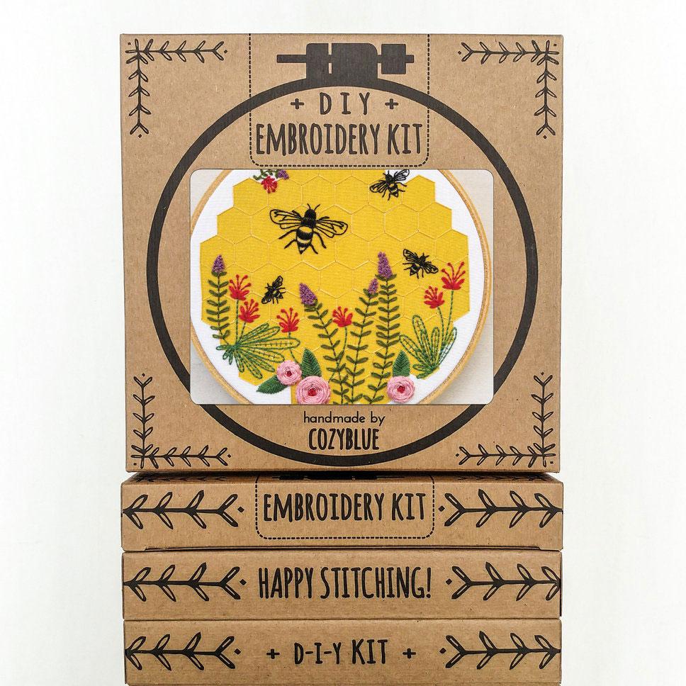 Bee Lovely Hand Embroidery Kit