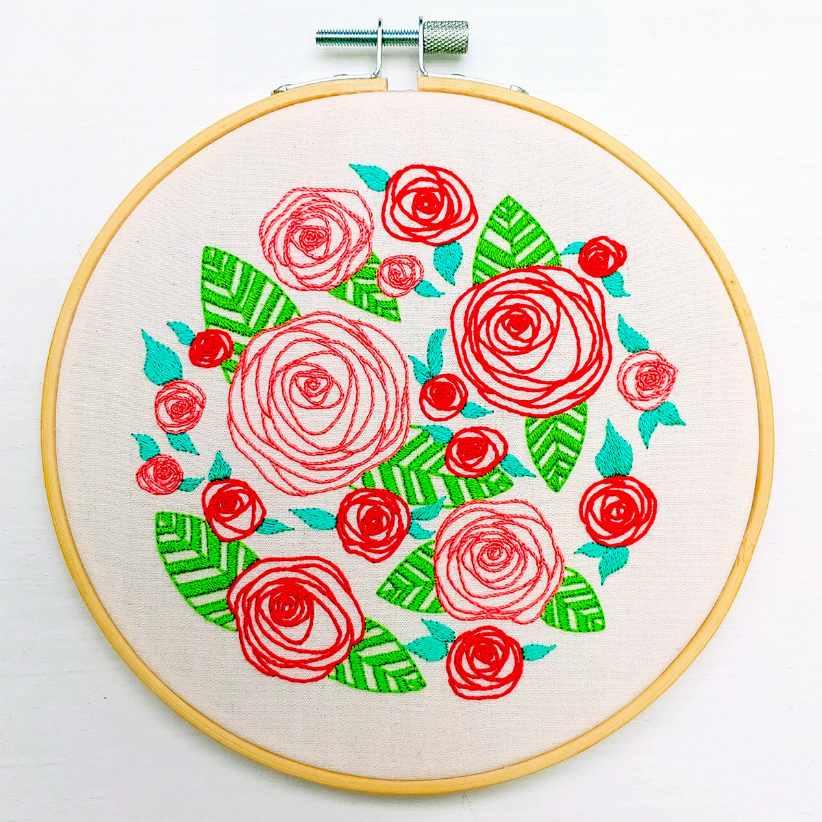 Coming Up Roses Hand Embroidery Kit