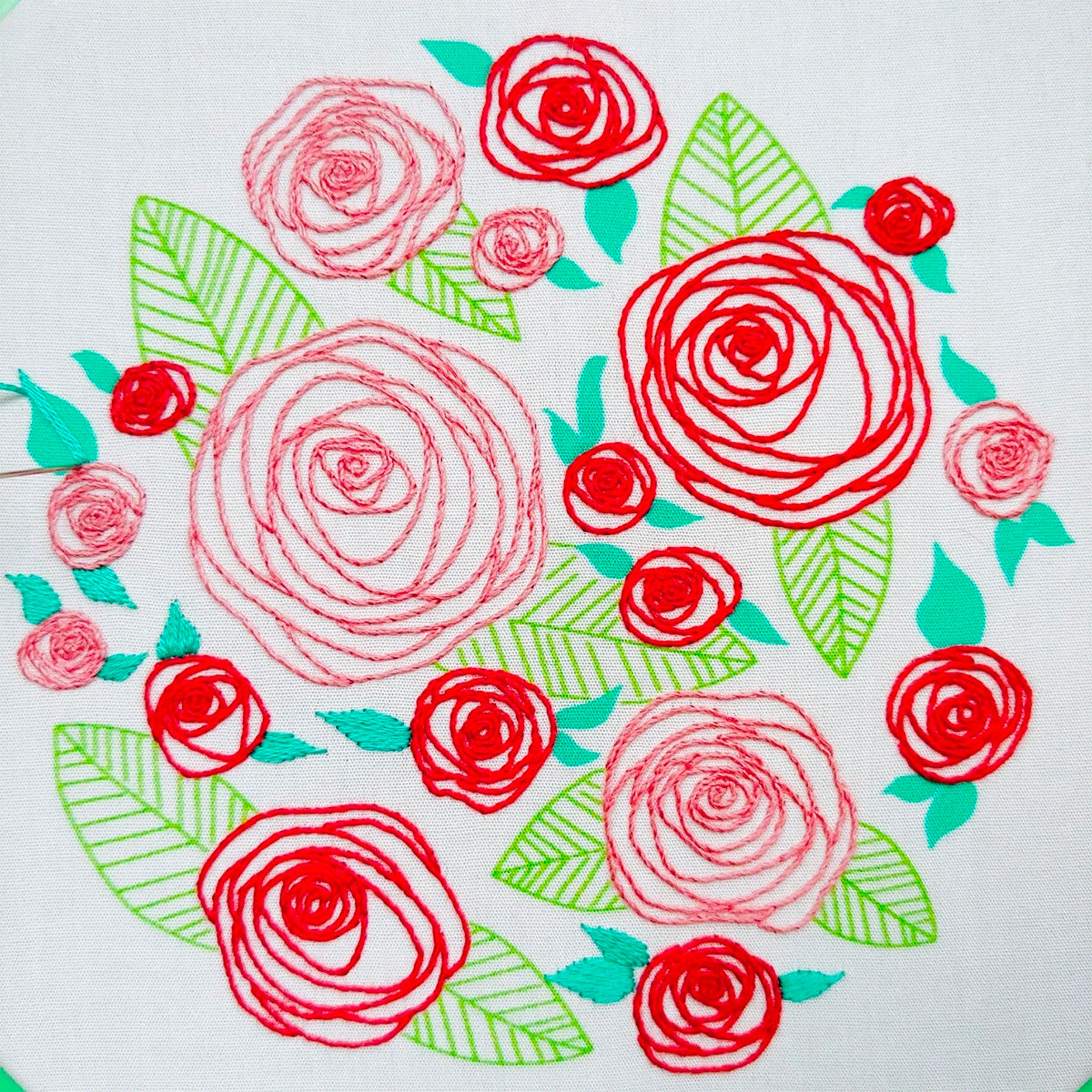 The Rosy Kit Full Hand Embroidery Kit 