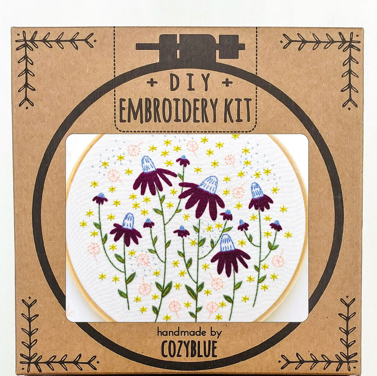 Coneflower Magic Hand Embroidery Kit