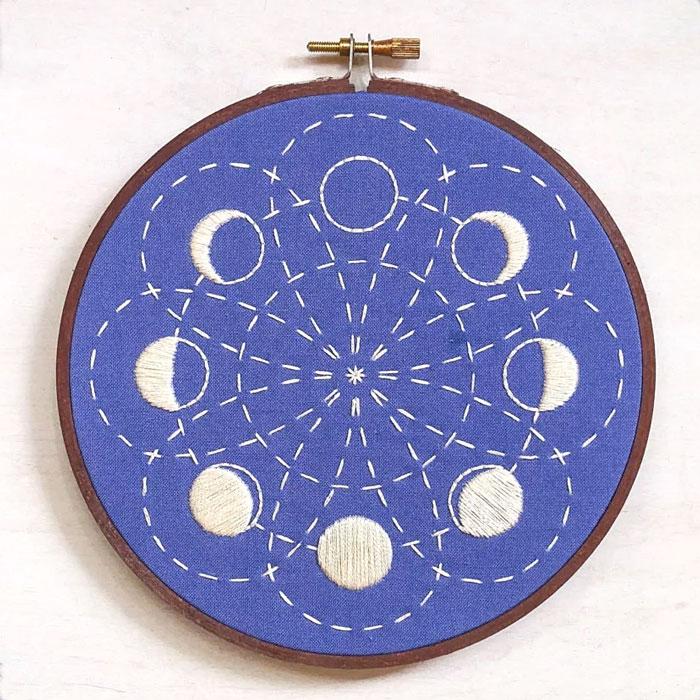 Lunar Blossom Hand Embroidery Kit