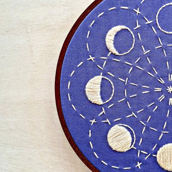 Lunar Blossom Hand Embroidery Kit