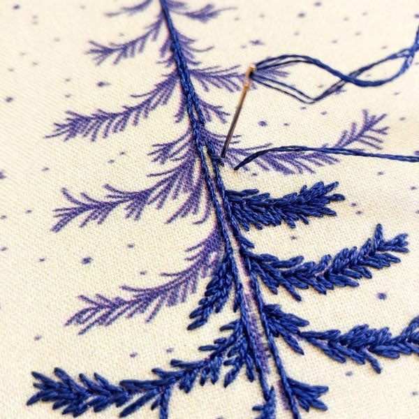 Moonlight Pine Hand Embroidery Kit