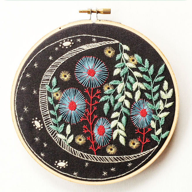 Night Garden Hand Embroidery Kit