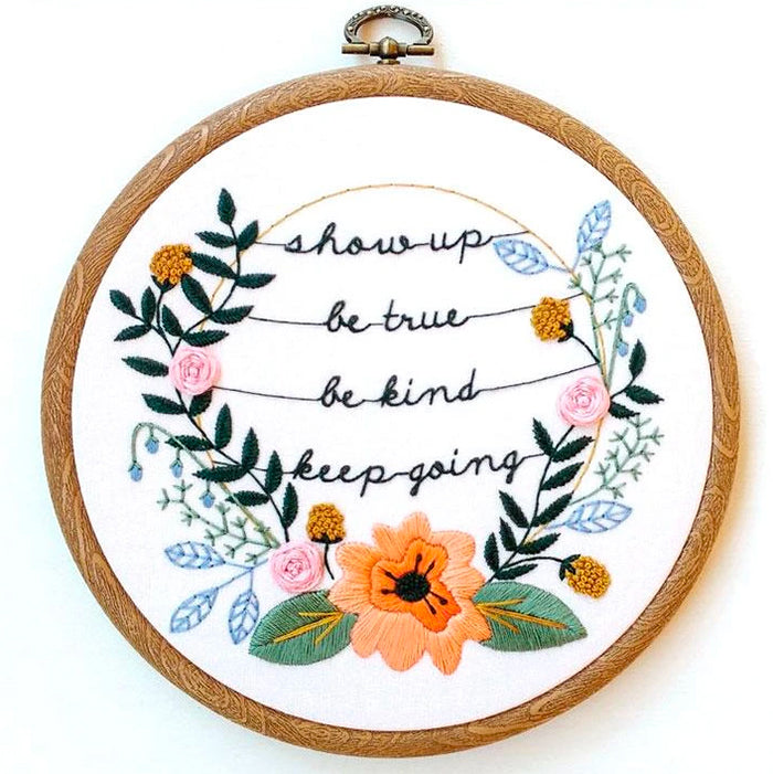 Show Up Hand Embroidery Kit