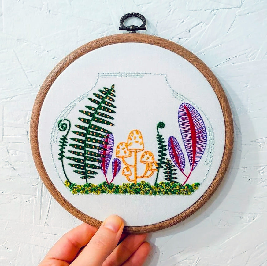 Terrarium Hand Embroidery Kit