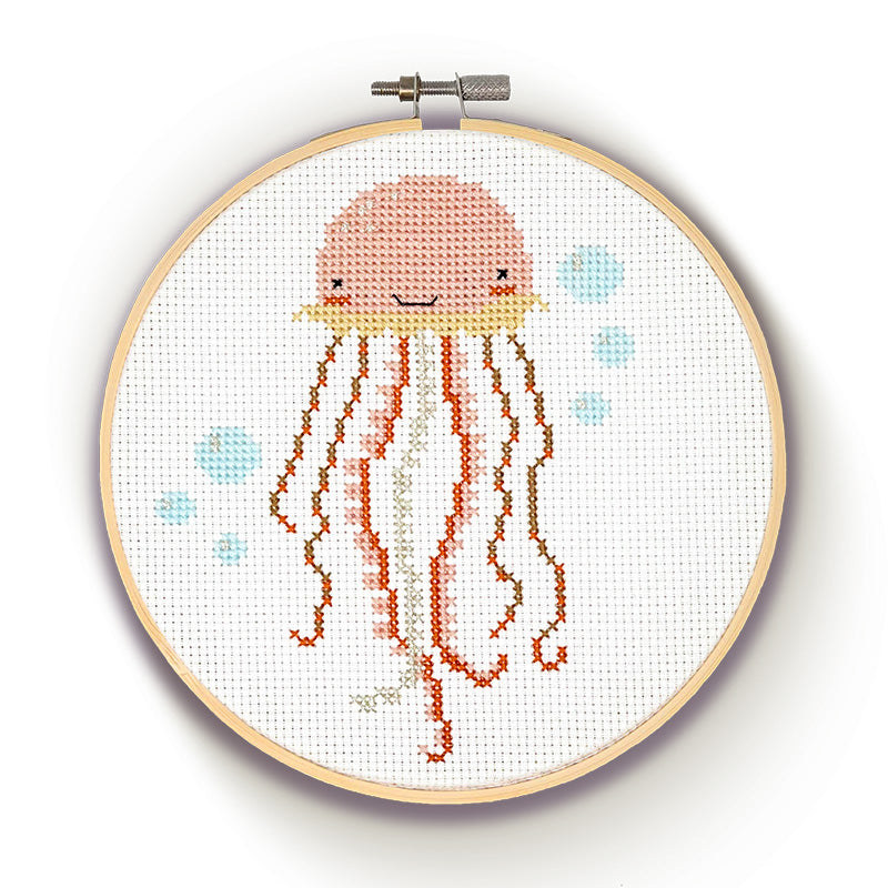 Under the Sea Cross Stitch Kit - Jellyfish