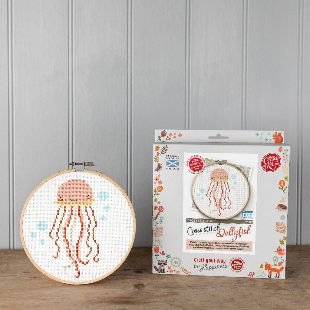 Under the Sea Cross Stitch Kit - Jellyfish