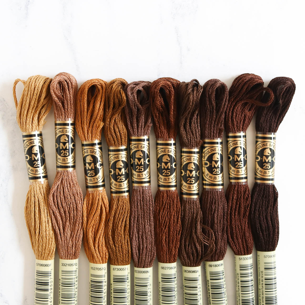 DMC Embroidery Floss Color Palette - Cozy Cuppa - Stitched Modern
