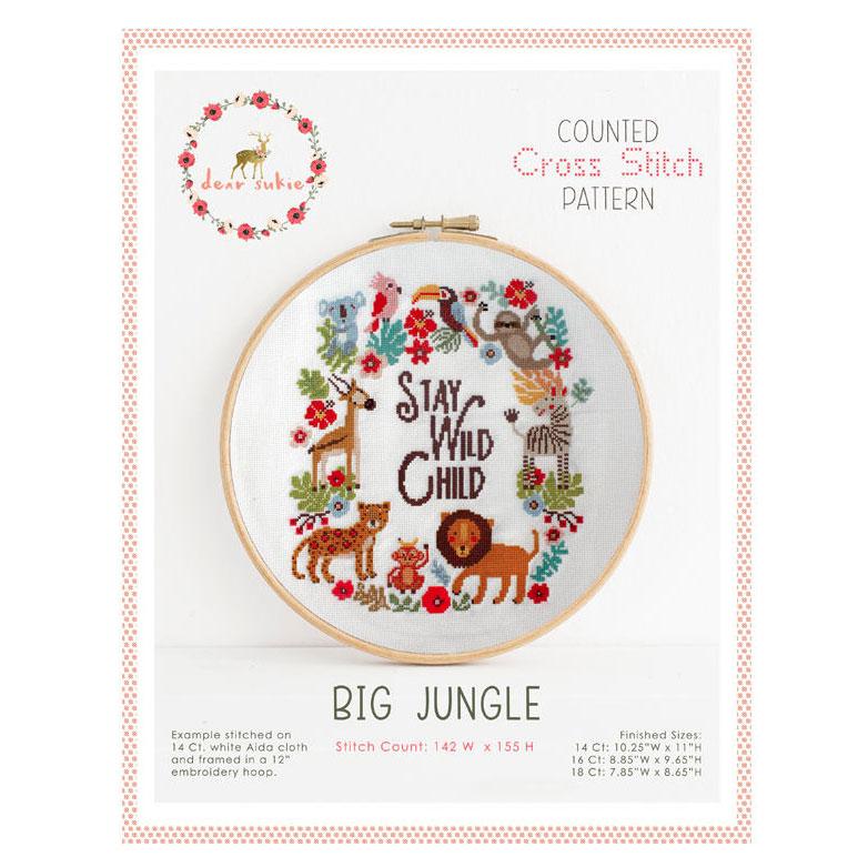 Big Jungle Cross Stitch Pattern