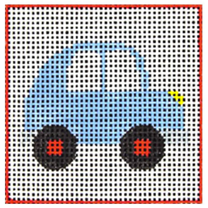 Beginner Needlepoint Kit - Blue Car