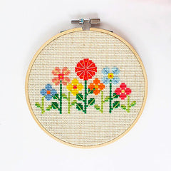 Alpine Flowers Cross Stitch Kit - Stitched Modern