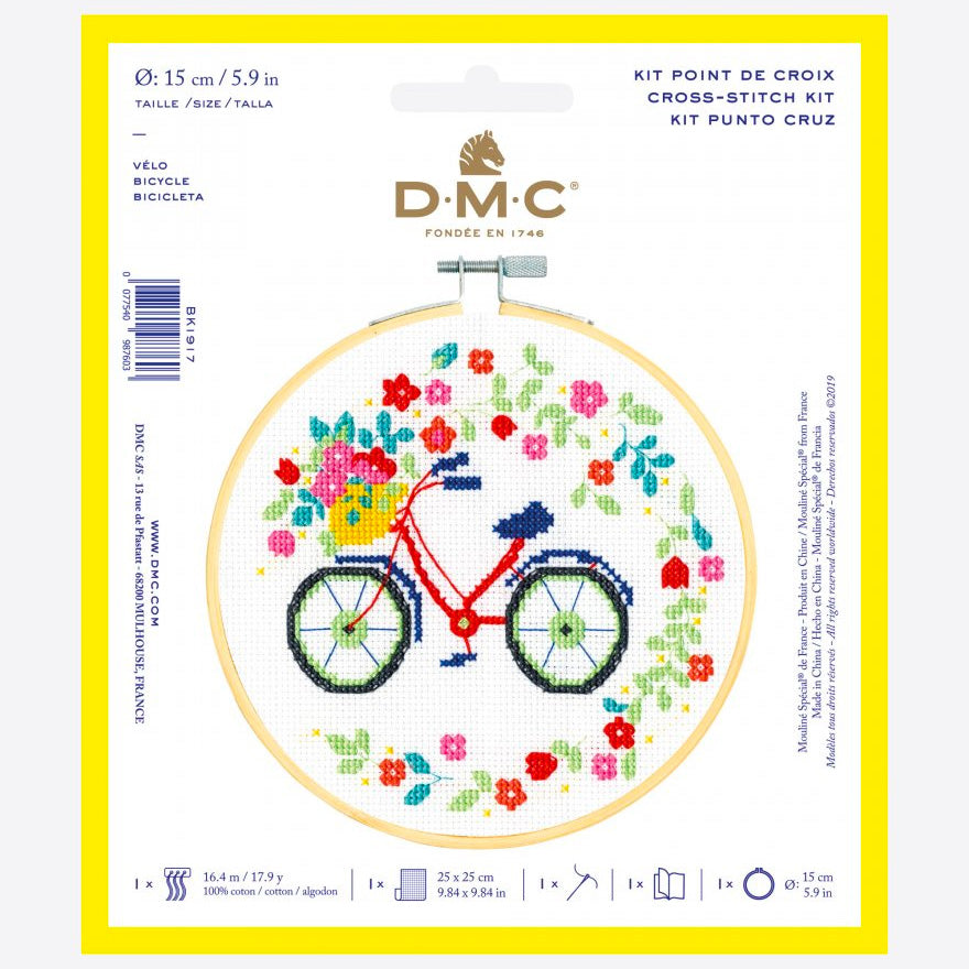 DMC Cross Stitch Kit - Bicycle