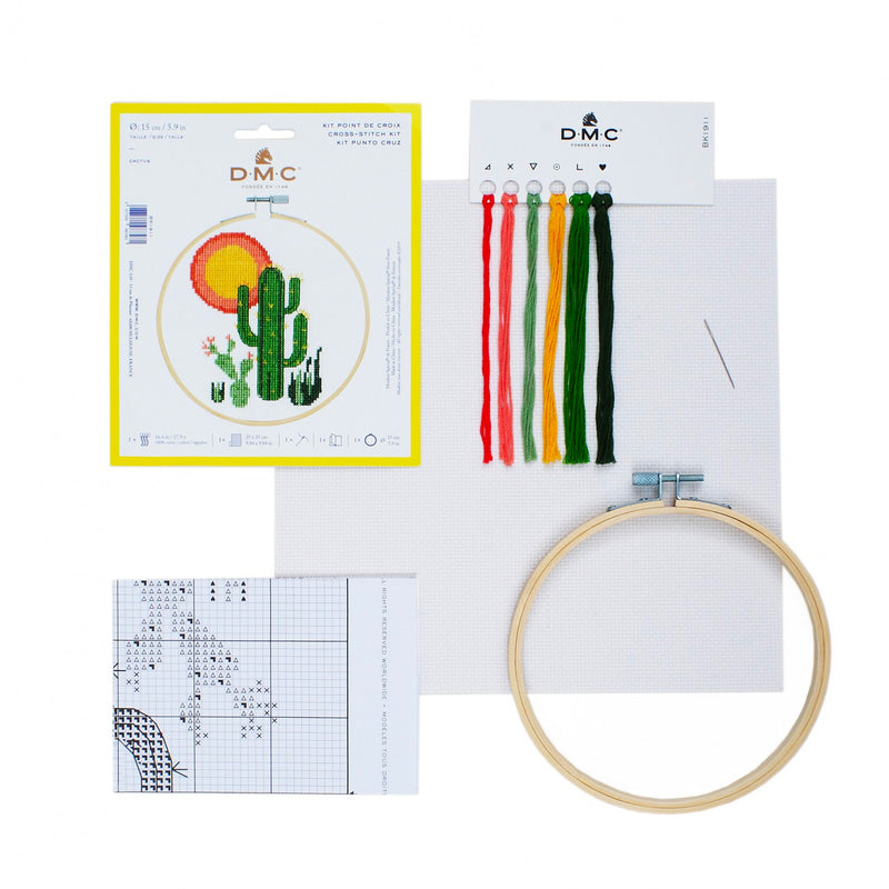 DMC Cross Stitch Kit - Cactus - Stitched Modern