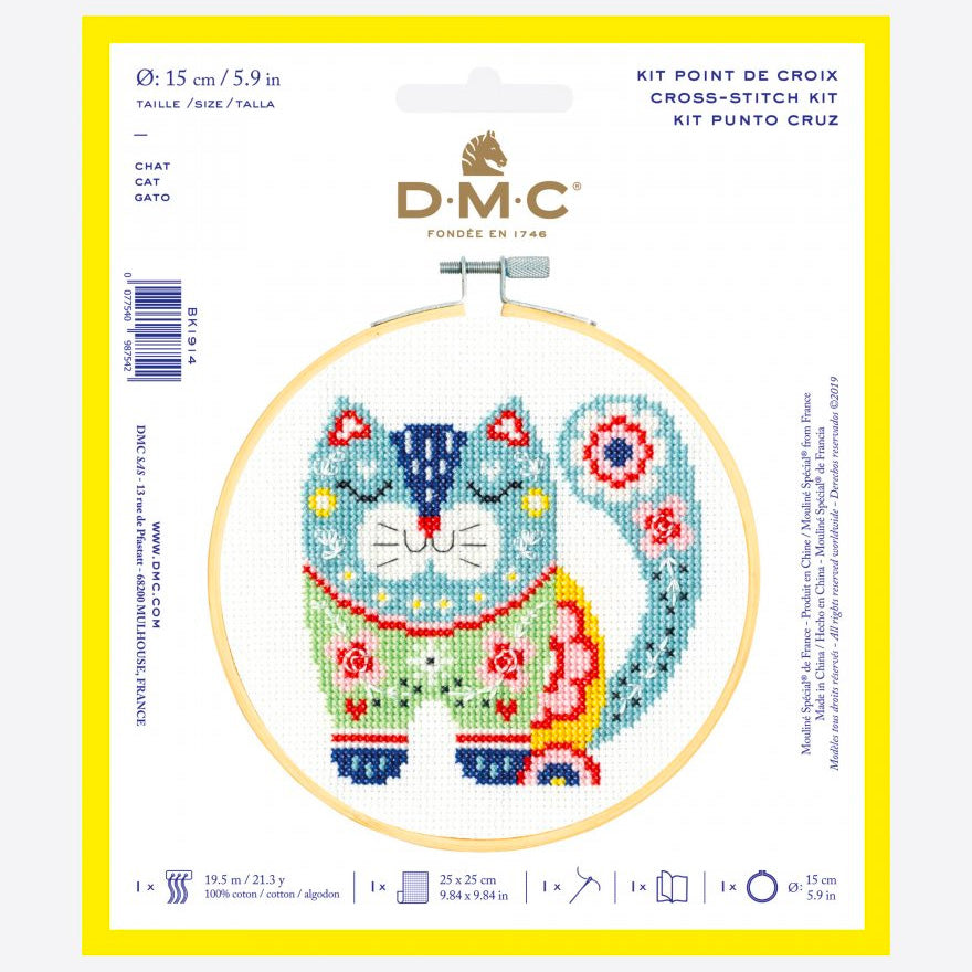 DMC Cross Stitch Kit - Cat
