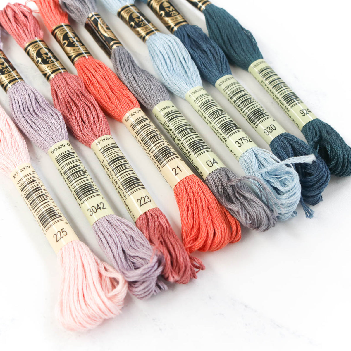 DMC Embroidery Floss Color Palette - Cozy Cuppa