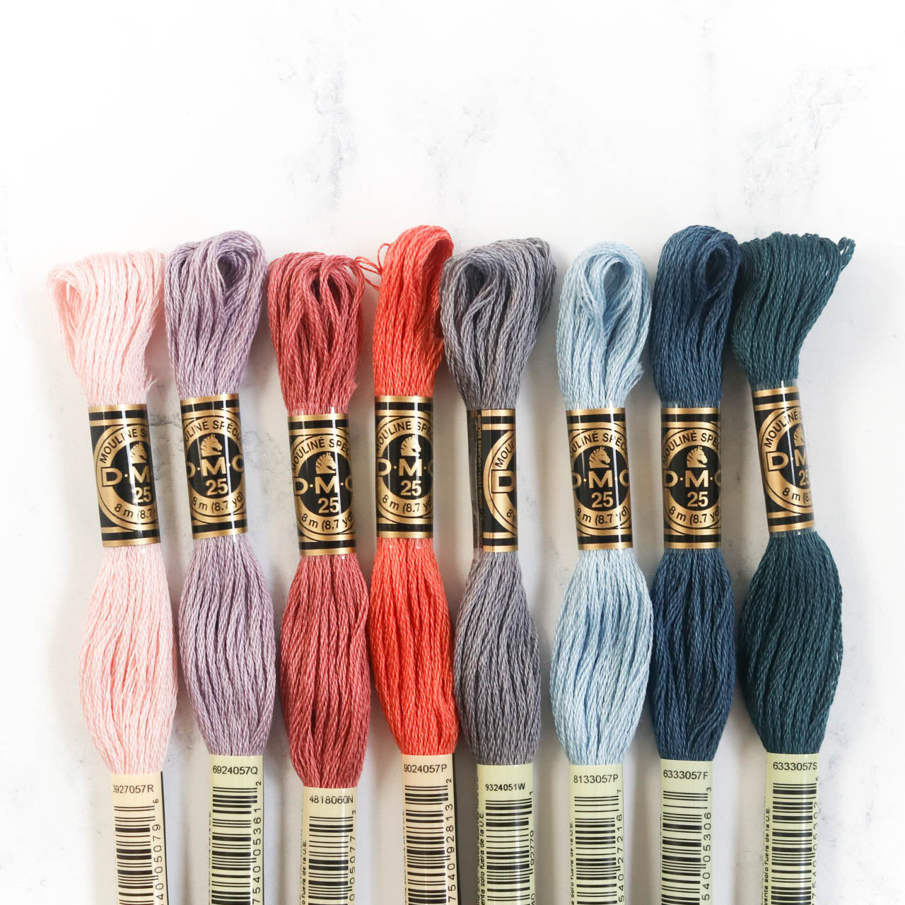 DMC Embroidery Floss Color Palette - Cozy Cuppa - Stitched Modern