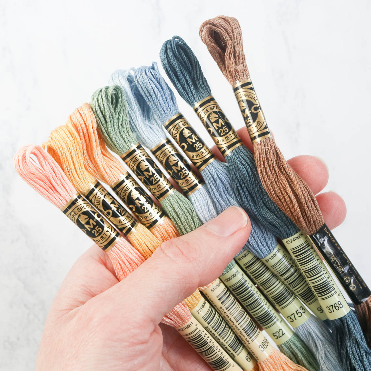 DMC Embroidery Floss Color Palette - Hygge