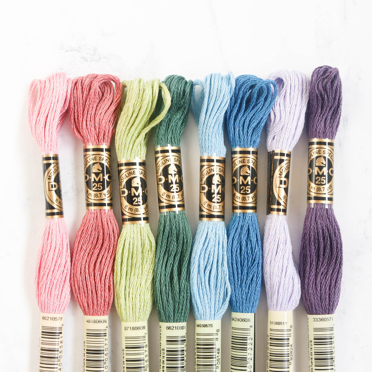 DMC Embroidery Floss, Yellow Palette