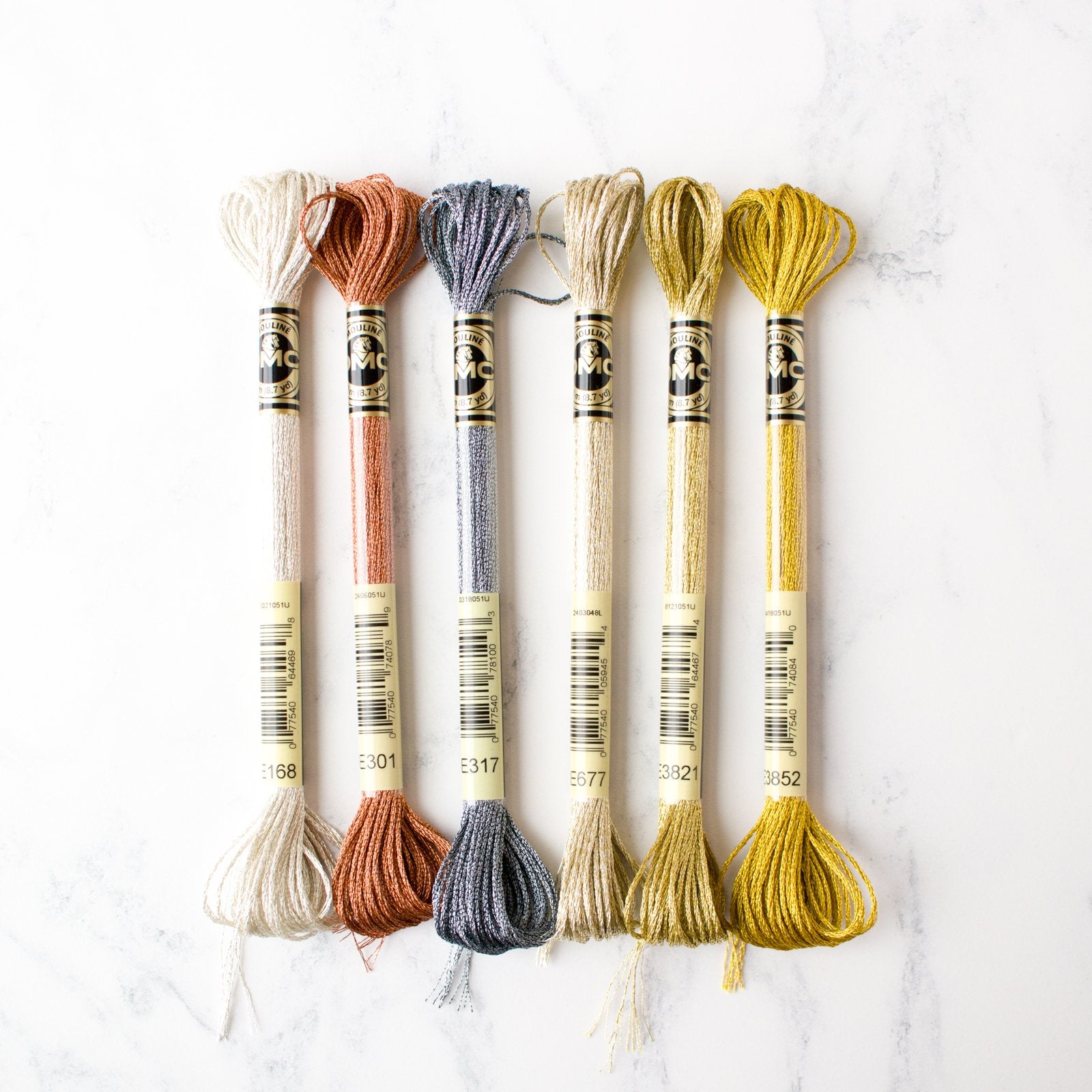 DMC Light Effects Metallic Embroidery Floss - Precious Metals Pack -  Stitched Modern