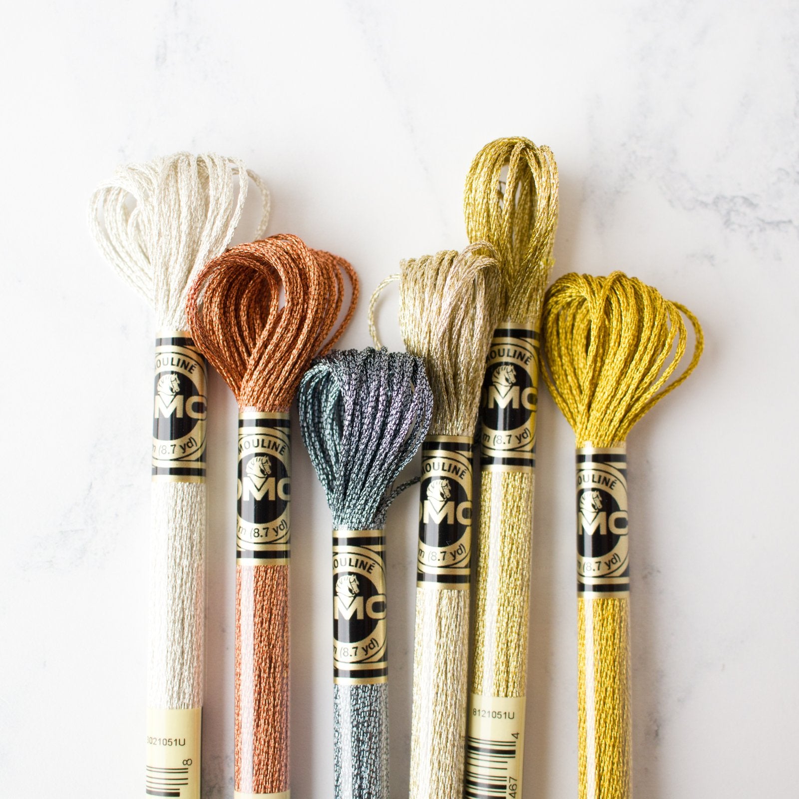 DMC E677 White Gold - Light Effects Embroidery Floss