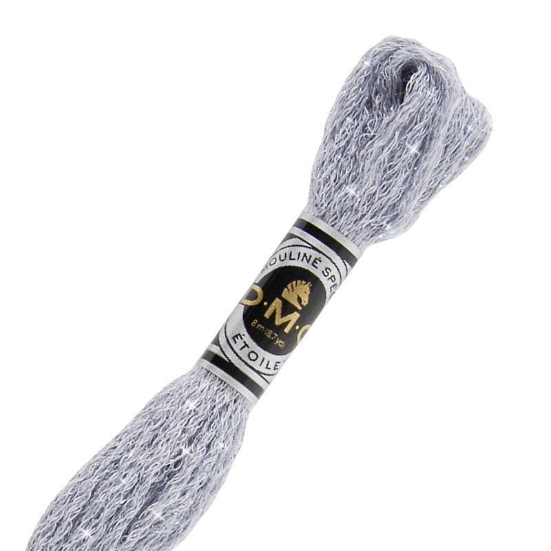 DMC C318 Mouliné Étoile Shimmer Embroidery Floss - Light Steel Gray