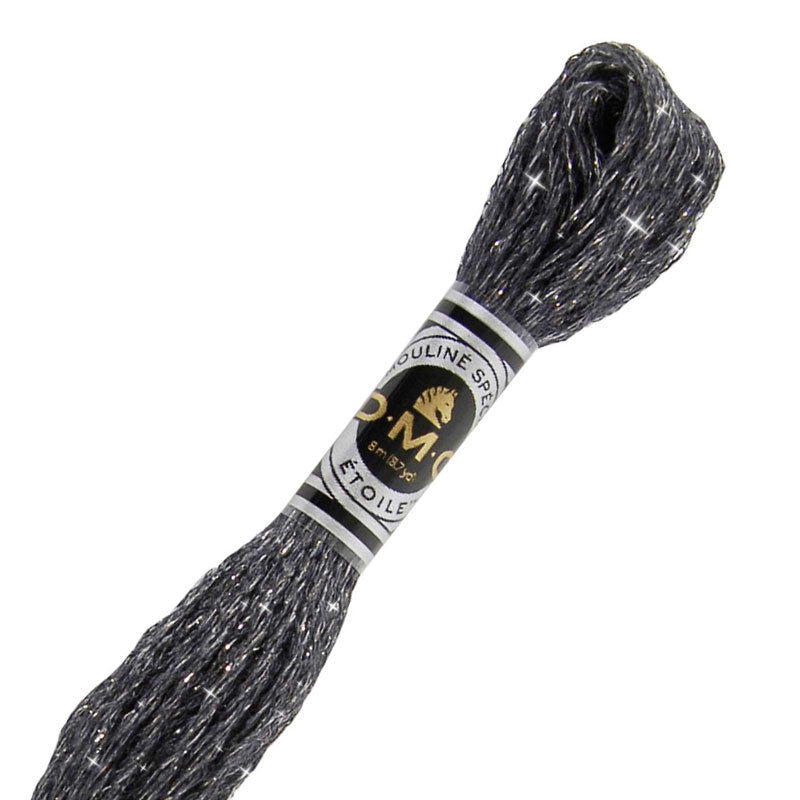 DMC C3799 Mouliné Étoile Shimmer Embroidery Floss - Very Dark Pewter Gray