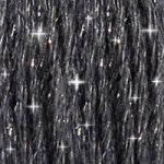 DMC C3799 Mouliné Étoile Shimmer Embroidery Floss - Very Dark Pewter Gray