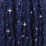 DMC C823 Mouliné Étoile Shimmer Embroidery Floss - Dark Navy Blue