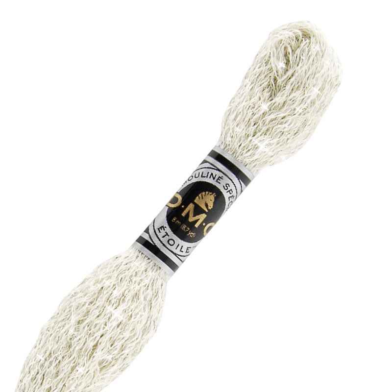 DMC ECRU Mouliné Étoile Shimmer Embroidery Floss - Off-White