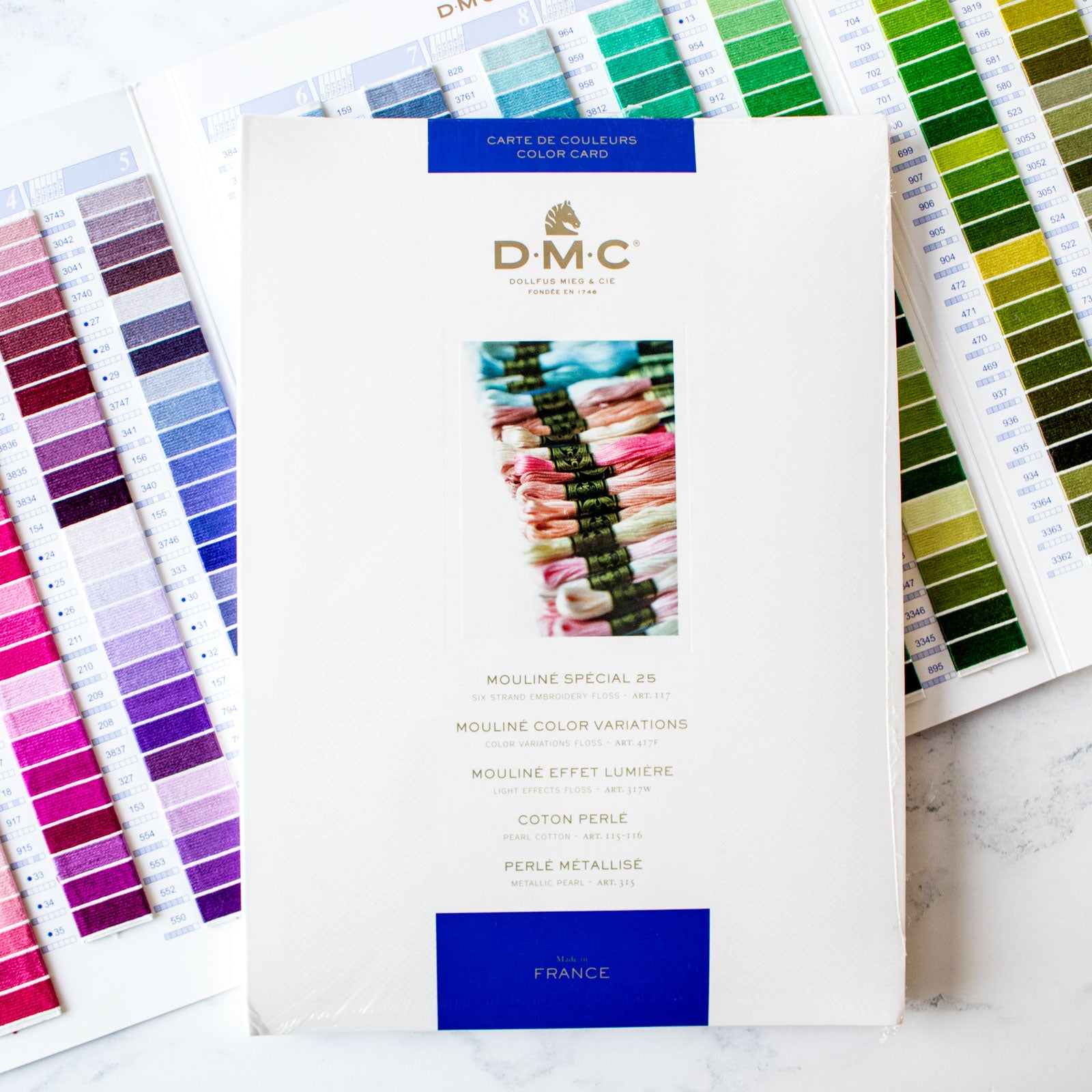 DMC Real Thread Color Card