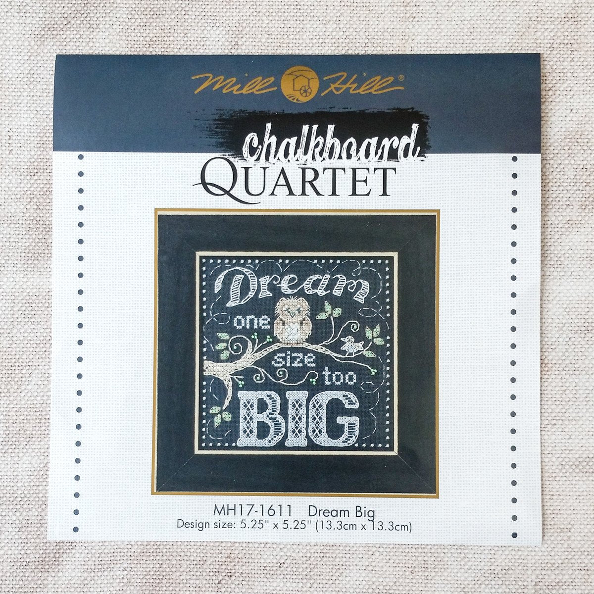 Dream Big Chalkboard Inspired Cross Stitch Kit