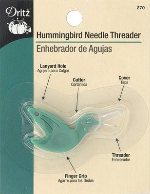 Hummingbird Needle Threader - Stitched Modern