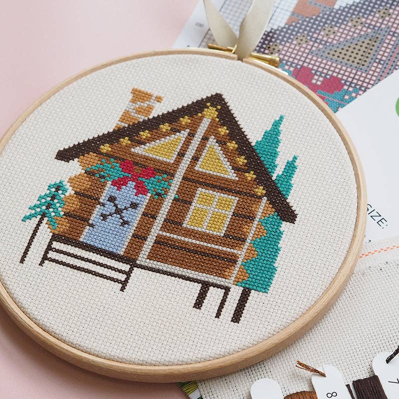 Cedar Lodge Cross Stitch Kit