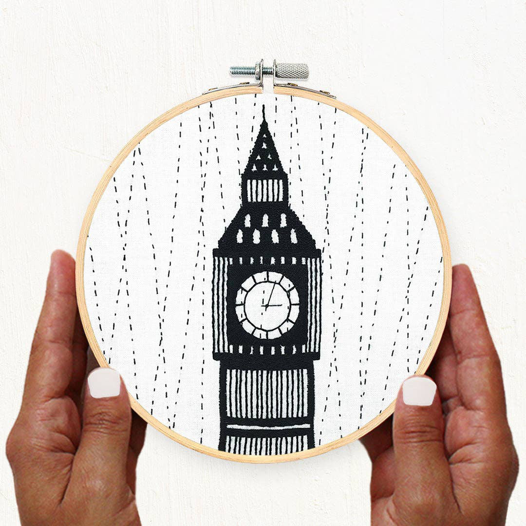 London Hand Embroidery Kit - Big Ben